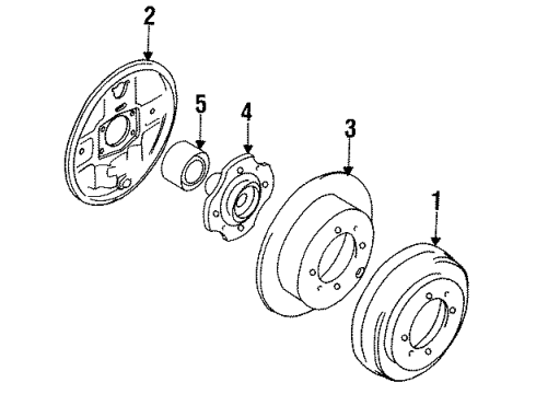 Mitsubishi 4605B966 Caliper Overhaul Kit