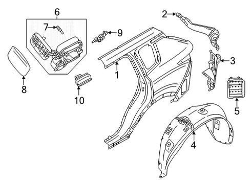 Mitsubishi MFA30038 Wheelhouse Liner Bolt