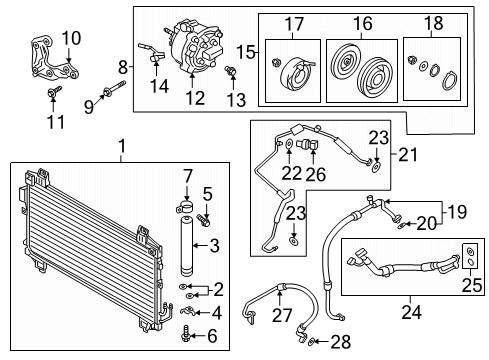Mitsubishi 1350A657 Condenser Mount Bolt