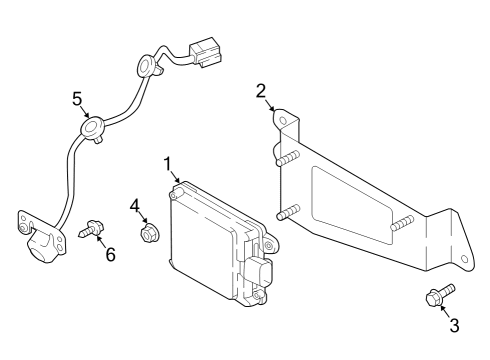 Mitsubishi 8638A596 Distance Sensor
