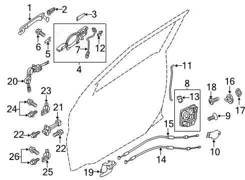 Mitsubishi 6369A060 Lock Cylinder