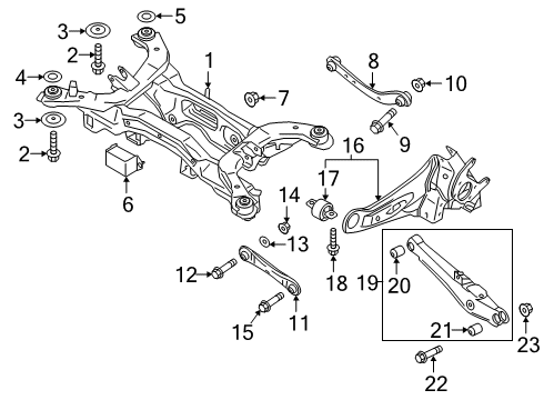 Mitsubishi 55400W050P Suspension Crossmember