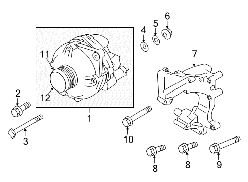 Mitsubishi 23100W110P Alternator
