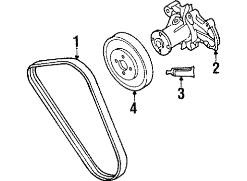 Mitsubishi MD320154 Pulley