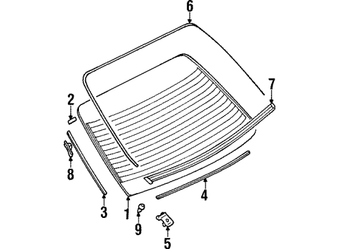 Mitsubishi MB174347 Ashtray Grommet