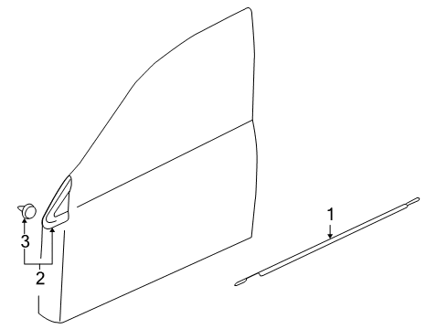 Mitsubishi MN181575XA Tape, Driver Side