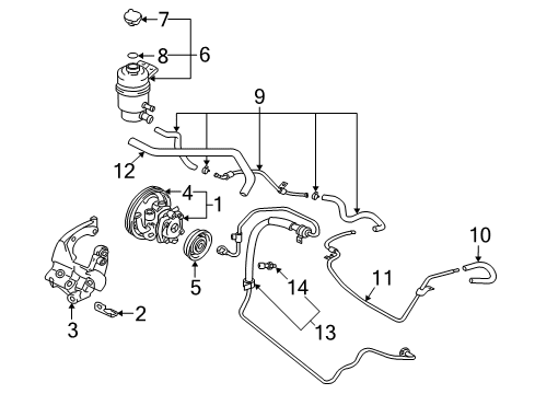 Mitsubishi 4450A131 Serpentine Tensioner