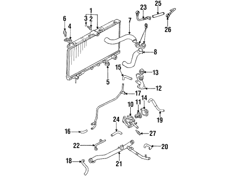 Mitsubishi MU241006 Insulator Bolt
