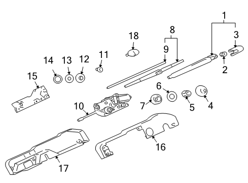 Mitsubishi MR987689 Nozzle, Driver Side
