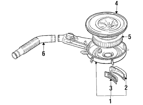 Mitsubishi MD040914 Air Inlet Duct