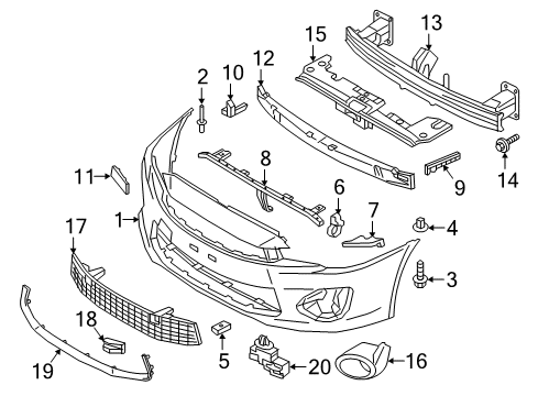Mitsubishi 6402A482 Lower Molding Bracket, Passenger Side