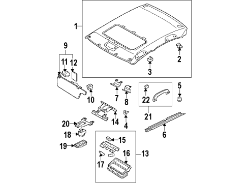Mitsubishi MR134706 Sunroof Switch