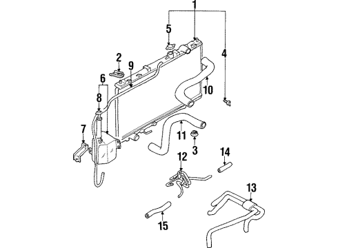 Mitsubishi MB605172 Radiator Lower Insulator