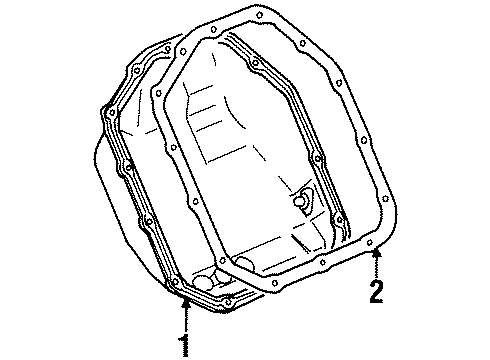 Mitsubishi MD739236 Pan Gasket