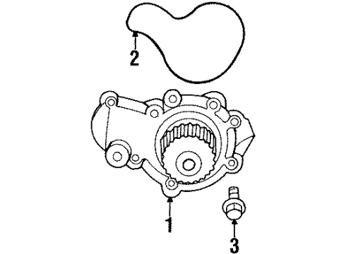 Mitsubishi MF140238 Water Pump Assembly Bolt