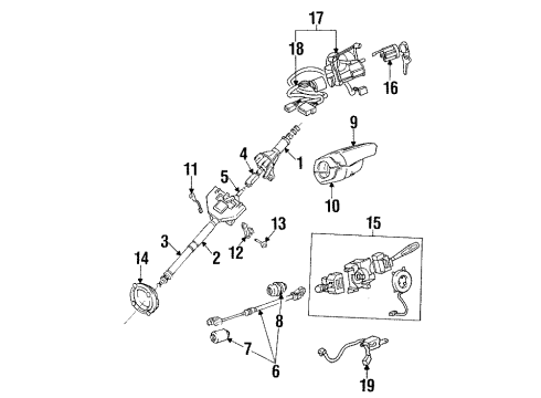 Mitsubishi MB629662 Ignition Switch