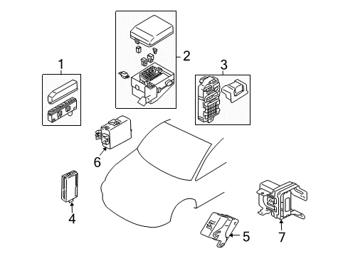 2008 Mitsubishi Outlander Electrical Components