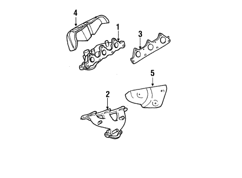 2000 Mitsubishi Diamante Exhaust Manifold