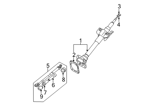 1997 Mitsubishi Montero Sport Lower Joint Assembly Diagram for 4401A075