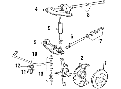 1987 Mitsubishi Van Front Suspension
