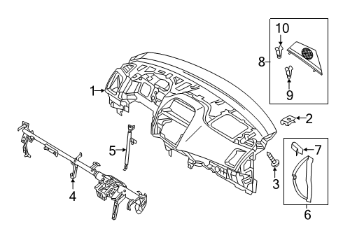 2022 Mitsubishi Eclipse Cross Instrument Panel