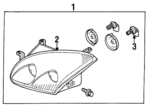 1999 Mitsubishi 3000GT Bulbs