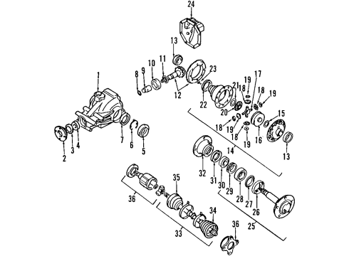 1999 Mitsubishi 3000GT Differential - Rear
