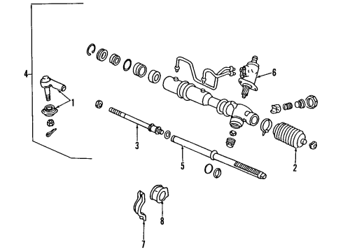 1993 Mitsubishi Expo P/S Pump & Hoses