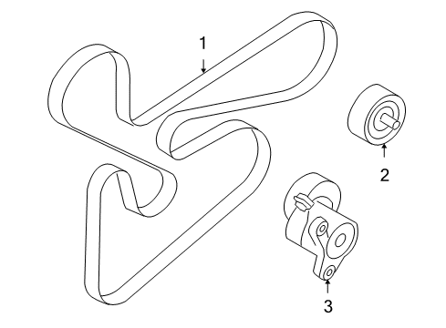 2008 Mitsubishi Outlander Belts & Pulleys