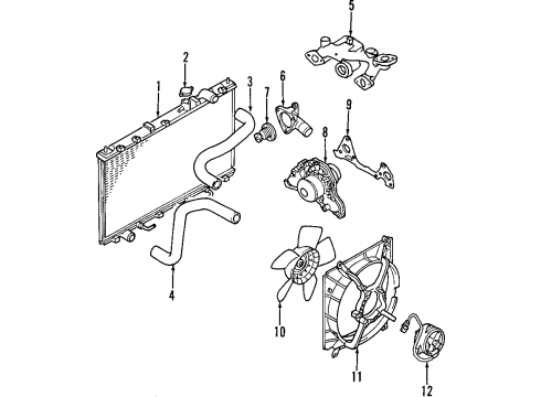 2000 Mitsubishi Diamante Cooling Fan