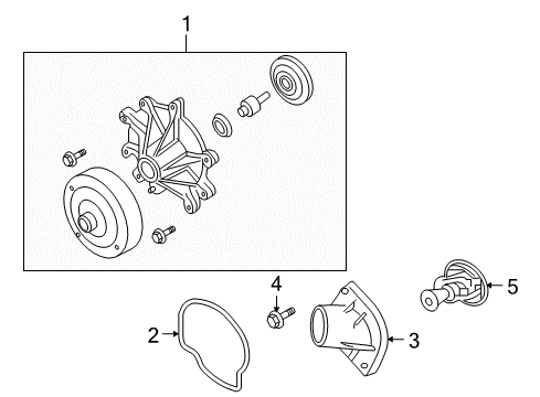 2006 Mitsubishi Raider Water Pump