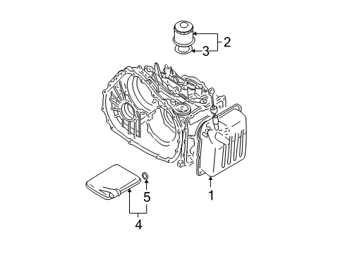 2001 Mitsubishi Eclipse Filter Diagram for MR350441
