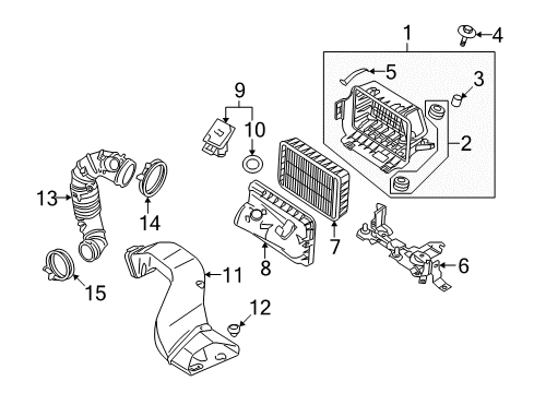 2012 Mitsubishi Lancer Air Intake