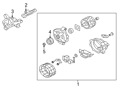 2017 Mitsubishi Outlander Alternator