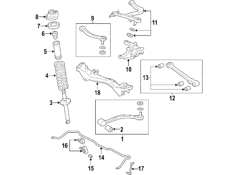 2004 Mitsubishi Lancer Lower Control Arm - Rear