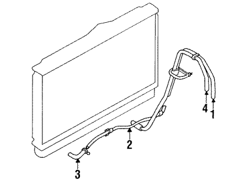 1999 Mitsubishi 3000GT Trans Oil Cooler Lines