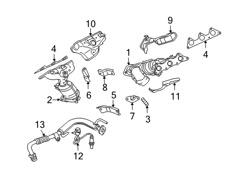 2012 Mitsubishi Eclipse Exhaust Manifold