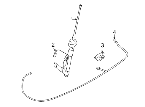 2003 Mitsubishi Galant Antenna & Radio