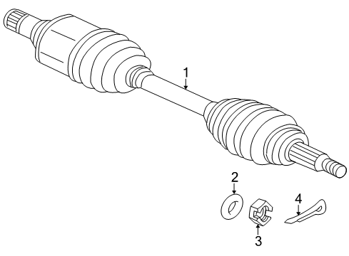 2012 Mitsubishi Outlander Drive Axles - Front