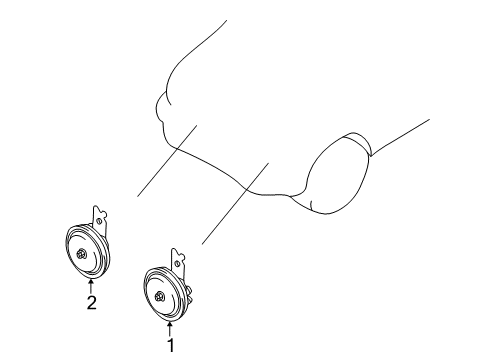 2001 Mitsubishi Montero Horn
