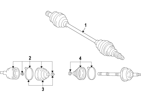 2017 Mitsubishi Outlander Front Axle