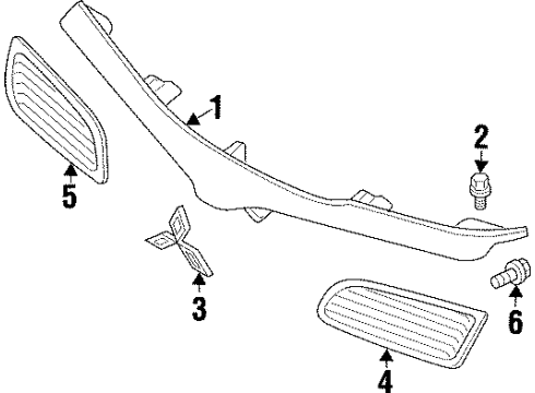 1998 Mitsubishi Galant Grille & Components