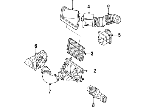 1995 Mitsubishi Montero Air Intake