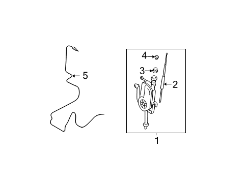 2004 Mitsubishi Eclipse Antenna & Radio Diagram 3