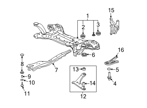 2004 Mitsubishi Galant Front Suspension Components