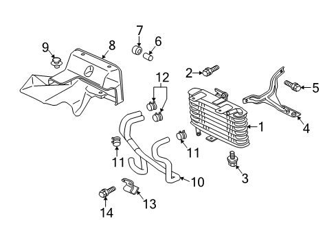 2008 Mitsubishi Lancer Trans Oil Cooler