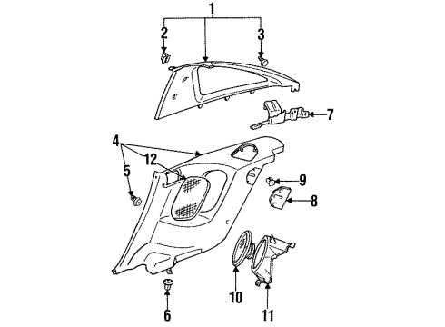1999 Mitsubishi 3000GT Antenna & Radio