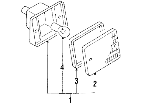 1991 Mitsubishi Eclipse Backup Lamps
