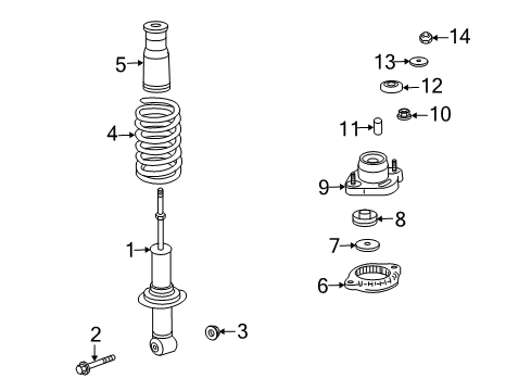 2012 Mitsubishi Outlander Shocks & Components
