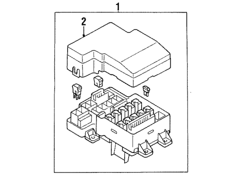 1998 Mitsubishi Eclipse Cover Diagram for MR228293